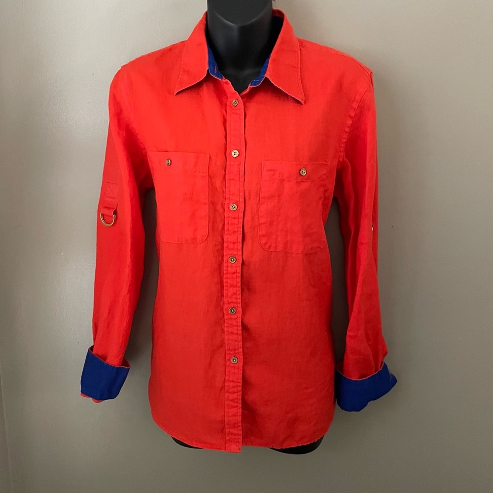 Ralph Lauren Linen Button Down Shirt